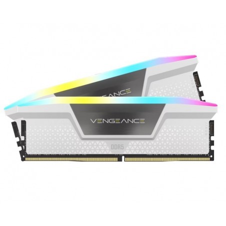 Pamięć DDR5 Vengeance RGB 32GB/6000 (2*16GB) CL30 Intel XMP, white Pamięć DDR5 Vengeance RGB 32GB/6000 (2*16GB) CL30 Intel XMP, white
