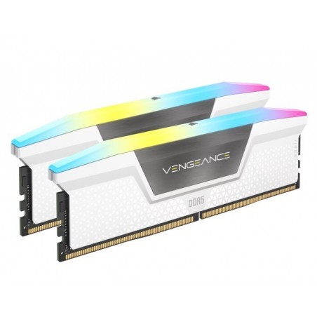 Pamięć DDR5 Vengeance RGB 32GB/6000 (2*16GB) CL30 Intel XMP, white Pamięć DDR5 Vengeance RGB 32GB/6000 (2*16GB) CL30 Intel XMP, white