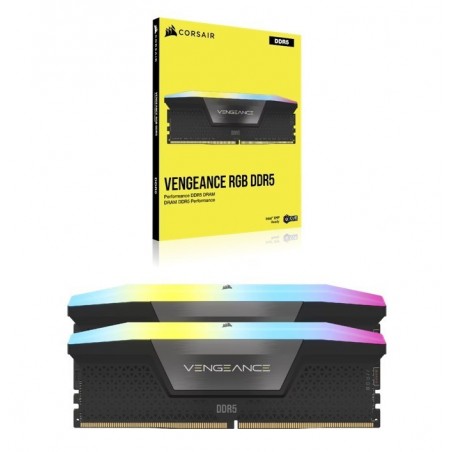 Pamięć DDR5 Vengeance RGB 32GB/6400 (2*16GB) C36 Intel XMP Pamięć DDR5 Vengeance RGB 32GB/6400 (2*16GB) C36 Intel XMP