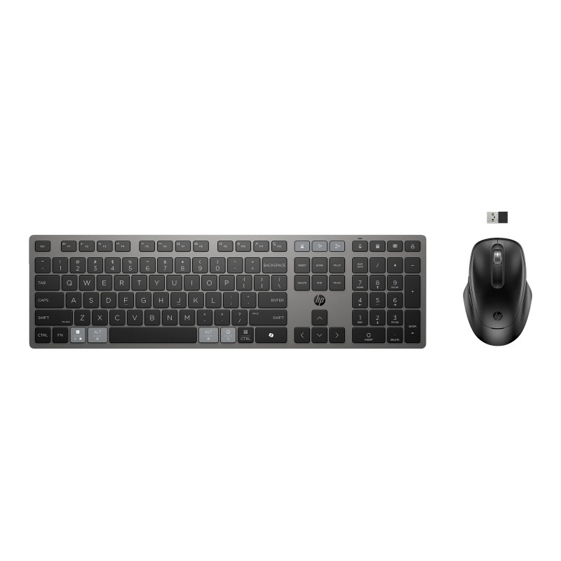 HP 725 Multi-Device Rechargeable Wireless Keyboard and Mouse Combo EURO HP 725 Multi-Device Rechargeable Wireless Keyboard and Mouse Combo EURO