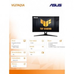 Monitor 27 cali VG27AQ5A QHD fIPS 0.3MS HDMI DP Monitor 27 cali VG27AQ5A QHD fIPS 0.3MS HDMI DP