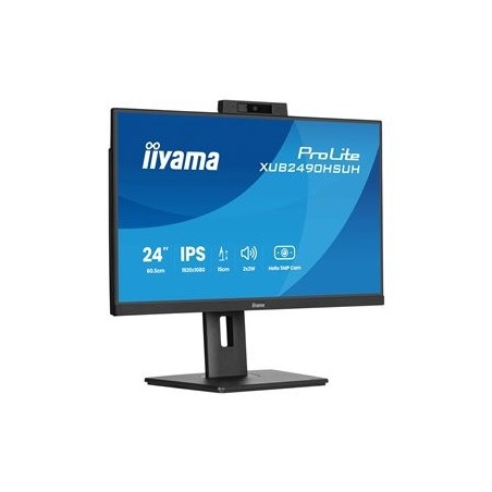 IIYAMA XUB2490HSUH-B2 24inch IPS 1920x1080 Windows Hello Webcam 5MP 15cm Height Adj. Stand 4ms 250cd/m2 Speakers HDMI DP IIYAMA XUB2490HSUH-B2 24inch IPS 1920x1080 Windows Hello Webcam 5MP 15cm Height Adj. Stand 4ms 250cd/m2 Speakers HDMI DP