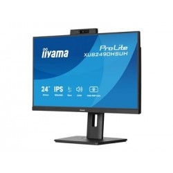 IIYAMA XUB2490HSUH-B2 24inch IPS 1920x1080 Windows Hello Webcam 5MP 15cm Height Adj. Stand 4ms 250cd/m2 Speakers HDMI DP IIYAMA XUB2490HSUH-B2 24inch IPS 1920x1080 Windows Hello Webcam 5MP 15cm Height Adj. Stand 4ms 250cd/m2 Speakers HDMI DP