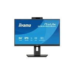 IIYAMA XUB2490HSUH-B2 24inch IPS 1920x1080 Windows Hello Webcam 5MP 15cm Height Adj. Stand 4ms 250cd/m2 Speakers HDMI DP IIYAMA XUB2490HSUH-B2 24inch IPS 1920x1080 Windows Hello Webcam 5MP 15cm Height Adj. Stand 4ms 250cd/m2 Speakers HDMI DP