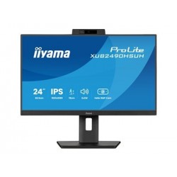 IIYAMA XUB2490HSUH-B2 24inch IPS 1920x1080 Windows Hello Webcam 5MP 15cm Height Adj. Stand 4ms 250cd/m2 Speakers HDMI DP IIYAMA XUB2490HSUH-B2 24inch IPS 1920x1080 Windows Hello Webcam 5MP 15cm Height Adj. Stand 4ms 250cd/m2 Speakers HDMI DP