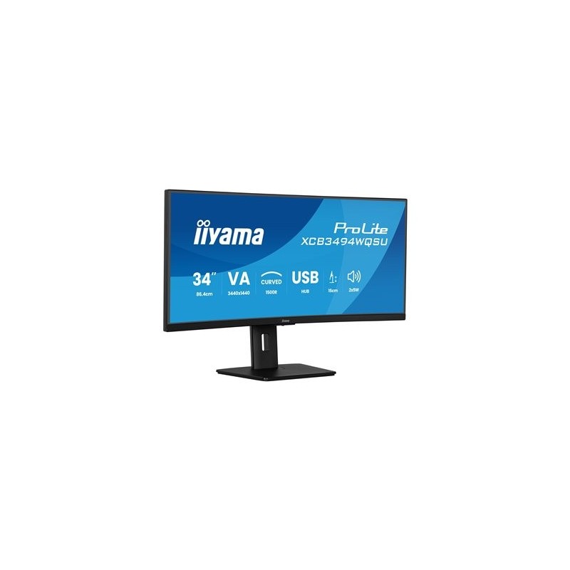 IIYAMA 34inch UW Curved VA-panel 3440x1440 120Hz 350cd/m2 04ms MPRT Speakers DisplayPort 2xHDMI USB HUB 2x 3.2 2xC Adaptive
