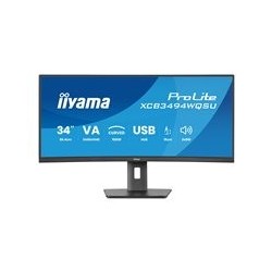 IIYAMA 34inch UW Curved VA-panel 3440x1440 120Hz 350cd/m2 04ms MPRT Speakers DisplayPort 2xHDMI USB HUB 2x 3.2 2xC Adaptive