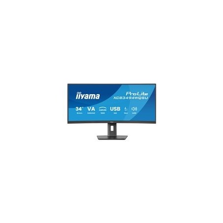 IIYAMA 34inch UW Curved VA-panel 3440x1440 120Hz 350cd/m2 04ms MPRT Speakers DisplayPort 2xHDMI USB HUB 2x 3.2 2xC Adaptive