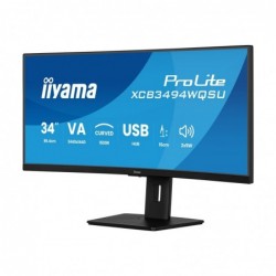 IIYAMA 34inch UW Curved VA-panel 3440x1440 120Hz 350cd/m2 04ms MPRT Speakers DisplayPort 2xHDMI USB HUB 2x 3.2 2xC Adaptive