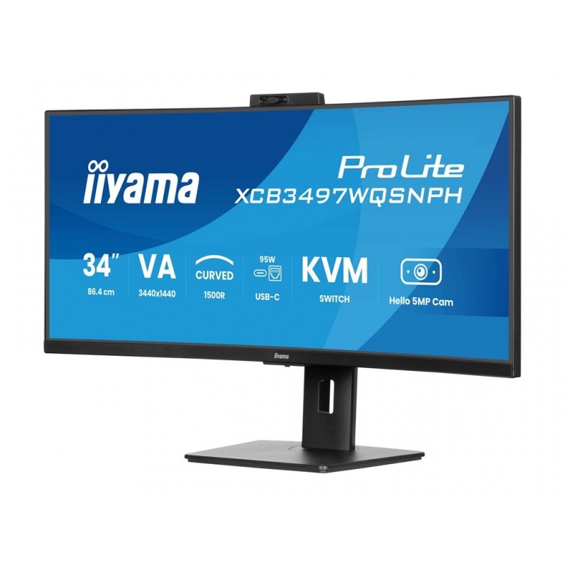 IIYAMA XCB3497WQSNPH-B1 34inch VA 3440x1440 350cd/m2 0.4ms 2xHDMI DP USB