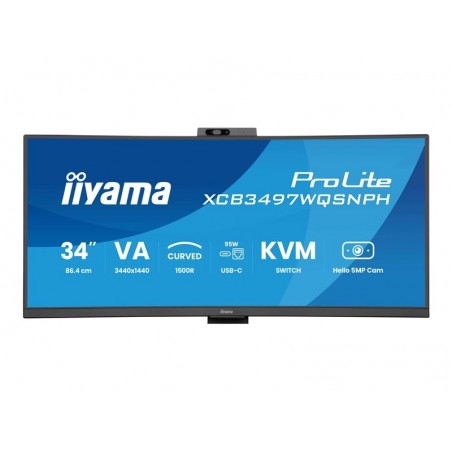 IIYAMA XCB3497WQSNPH-B1 34inch VA 3440x1440 350cd/m2 0.4ms 2xHDMI DP USB