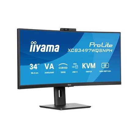 IIYAMA XCB3497WQSNPH-B1 34inch VA 3440x1440 350cd/m2 0.4ms 2xHDMI DP USB