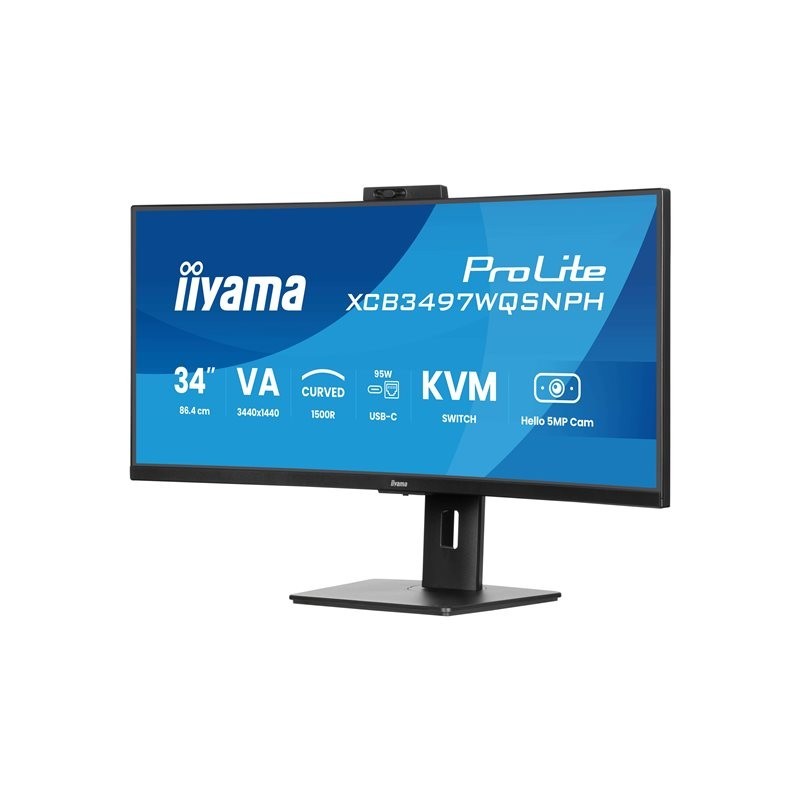 IIYAMA XCB3497WQSNPH-B1 34inch VA 3440x1440 350cd/m2 0.4ms 2xHDMI DP USB