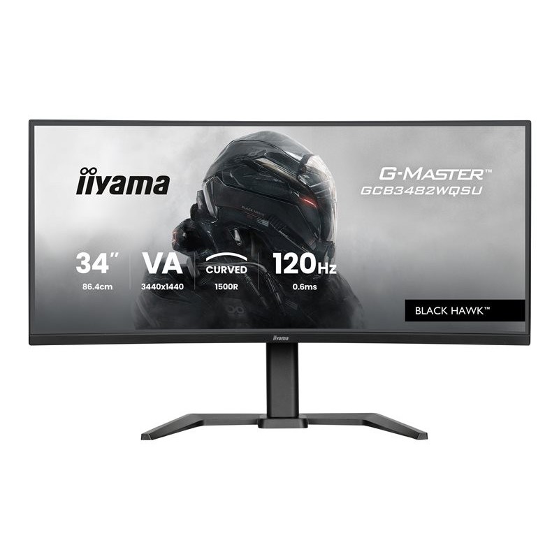 IIYAMA GCB3482WQSU-B1 34inch VA 3440x1440 500cd/m2 0.6ms 2xHDMI DP USB