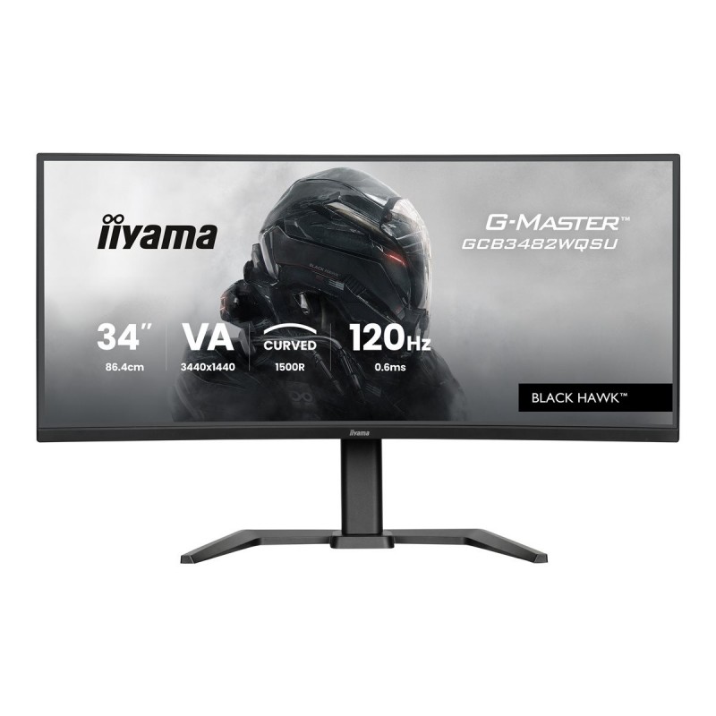 IIYAMA GCB3482WQSU-B1 34inch VA 3440x1440 500cd/m2 0.6ms 2xHDMI DP USB