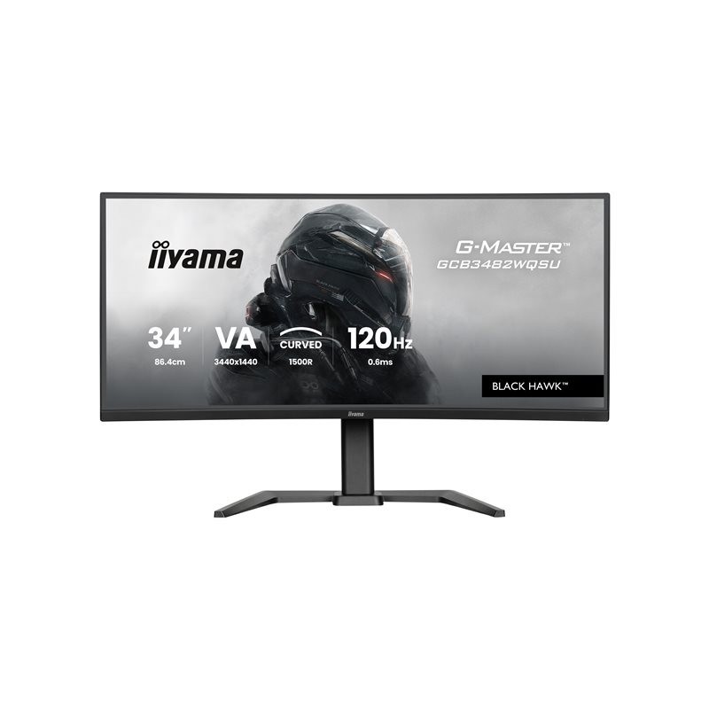 IIYAMA GCB3482WQSU-B1 34inch VA 3440x1440 500cd/m2 0.6ms 2xHDMI DP USB