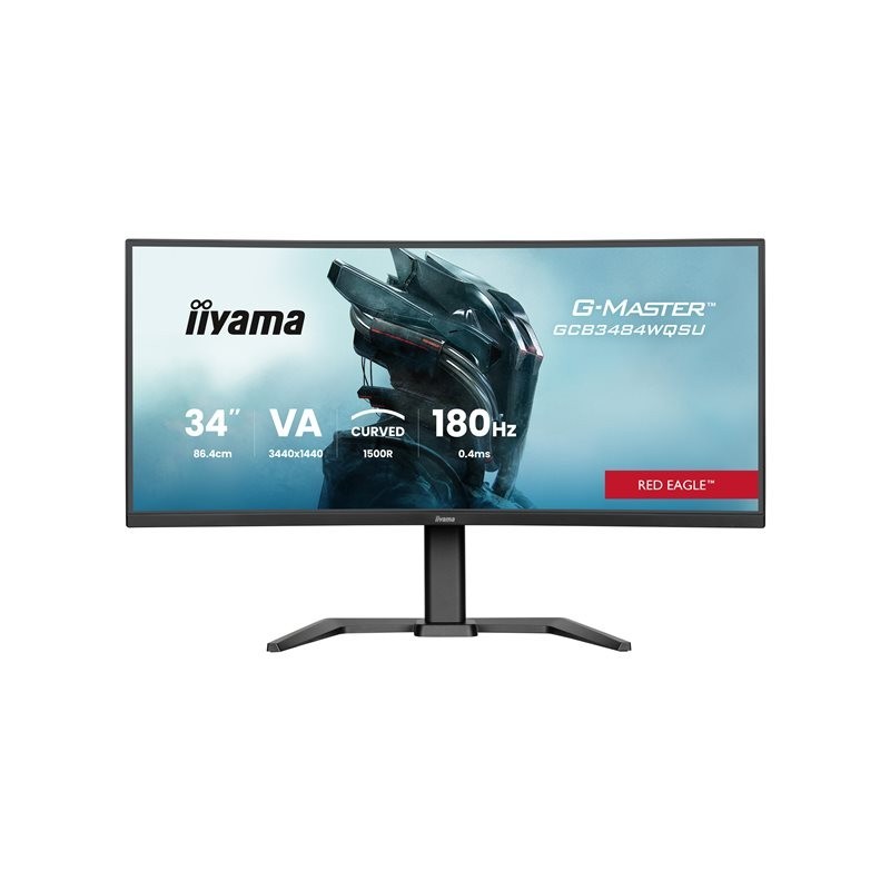 IIYAMA GCB3484WQSU-B1 34inch VA 3440x1440 500cd/m2 0.4ms 2xHDMI 2xDP USB