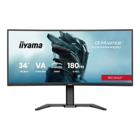 IIYAMA GCB3484WQSU-B1 34inch VA 3440x1440 500cd/m2 0.4ms 2xHDMI 2xDP USB