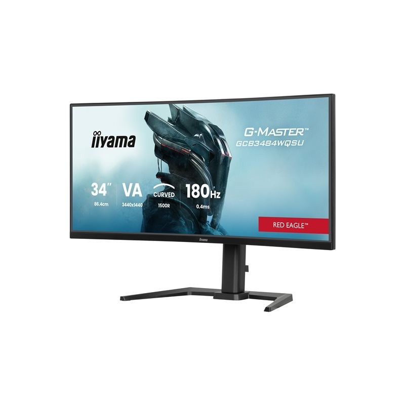 IIYAMA GCB3484WQSU-B1 34inch VA 3440x1440 500cd/m2 0.4ms 2xHDMI 2xDP USB