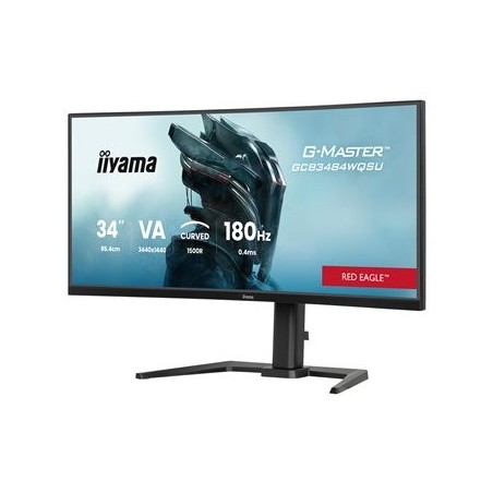 IIYAMA GCB3484WQSU-B1 34inch VA 3440x1440 500cd/m2 0.4ms 2xHDMI 2xDP USB