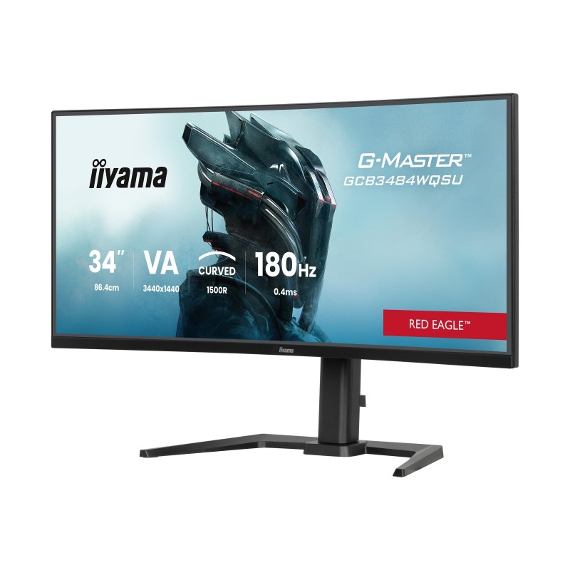 IIYAMA GCB3484WQSU-B1 34inch VA 3440x1440 500cd/m2 0.4ms 2xHDMI 2xDP USB