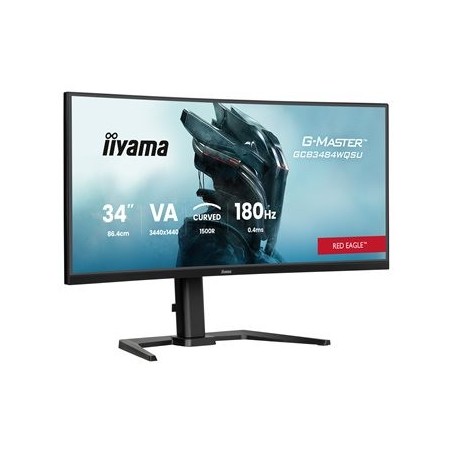IIYAMA GCB3484WQSU-B1 34inch VA 3440x1440 500cd/m2 0.4ms 2xHDMI 2xDP USB