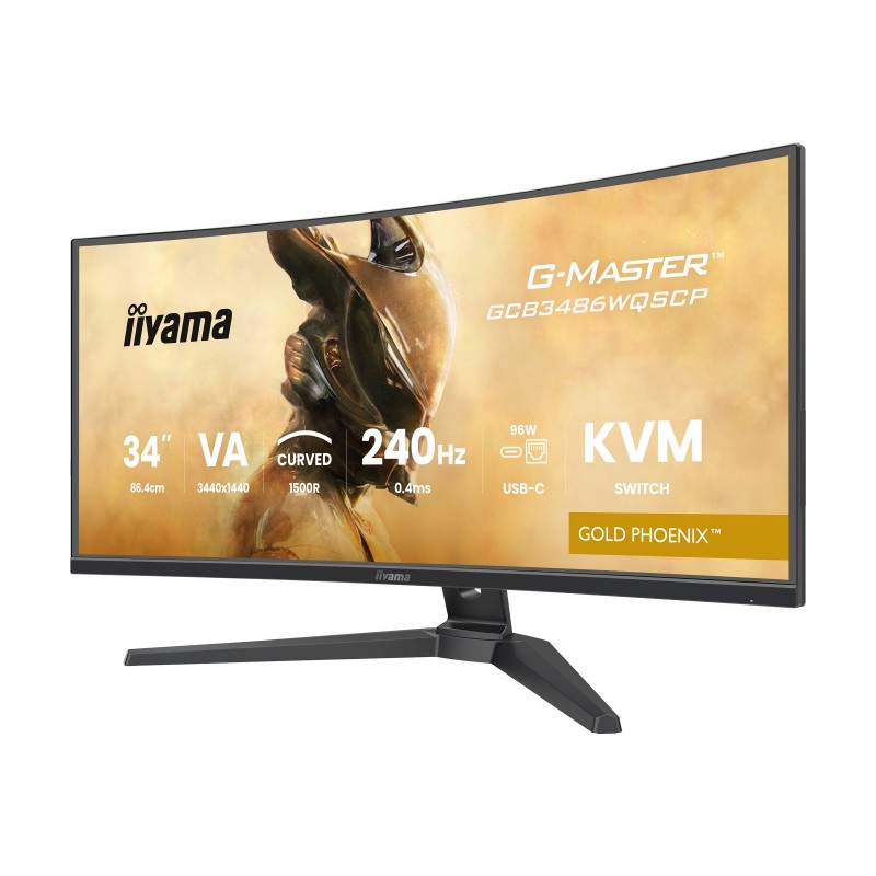 IIYAMA GCB3486WQSCP-B1 34inch VA 3440x1440 500cd/m2 0.4ms 2xHDMI 2xDP USB