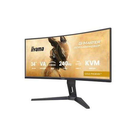 IIYAMA GCB3486WQSCP-B1 34inch VA 3440x1440 500cd/m2 0.4ms 2xHDMI 2xDP USB