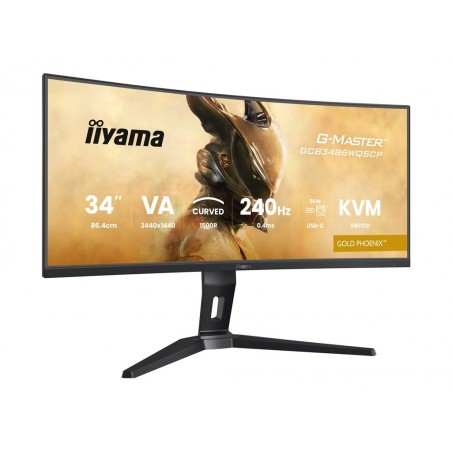 IIYAMA GCB3486WQSCP-B1 34inch VA 3440x1440 500cd/m2 0.4ms 2xHDMI 2xDP USB