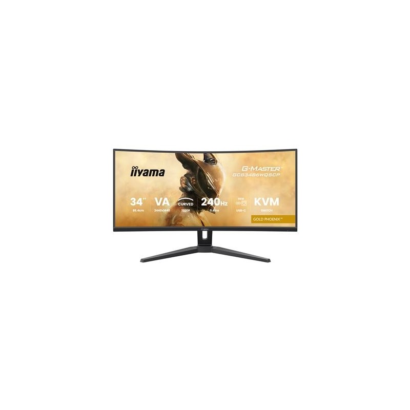 IIYAMA GCB3486WQSCP-B1 34inch VA 3440x1440 500cd/m2 0.4ms 2xHDMI 2xDP USB