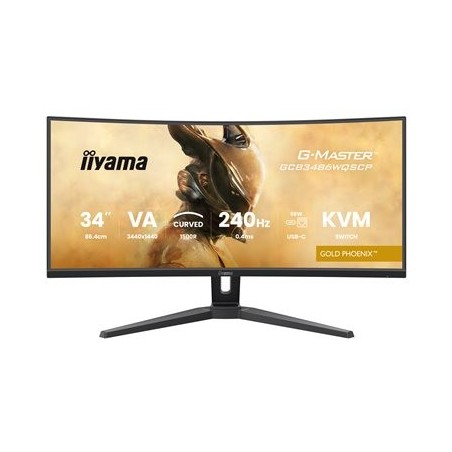 IIYAMA GCB3486WQSCP-B1 34inch VA 3440x1440 500cd/m2 0.4ms 2xHDMI 2xDP USB