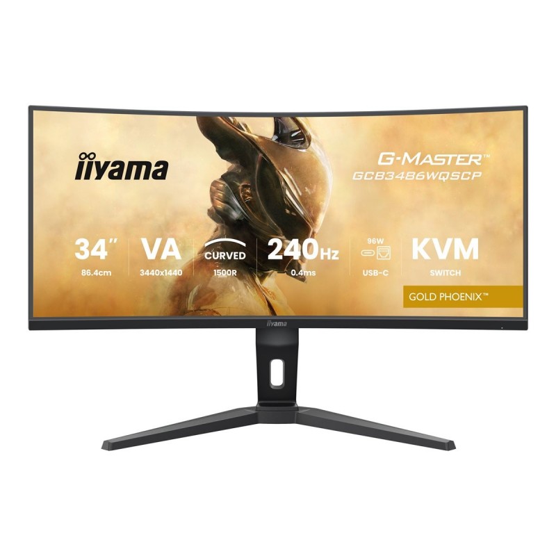 IIYAMA GCB3486WQSCP-B1 34inch VA 3440x1440 500cd/m2 0.4ms 2xHDMI 2xDP USB