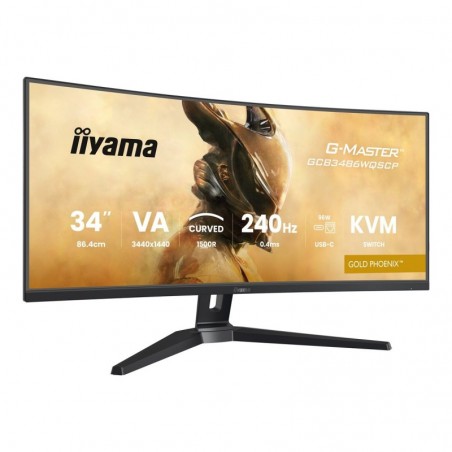 IIYAMA GCB3486WQSCP-B1 34inch VA 3440x1440 500cd/m2 0.4ms 2xHDMI 2xDP USB