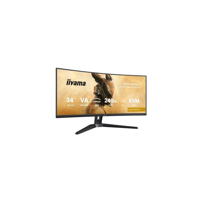 IIYAMA GCB3486WQSCP-B1 34inch VA 3440x1440 500cd/m2 0.4ms 2xHDMI 2xDP USB