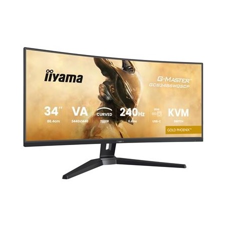IIYAMA GCB3486WQSCP-B1 34inch VA 3440x1440 500cd/m2 0.4ms 2xHDMI 2xDP USB