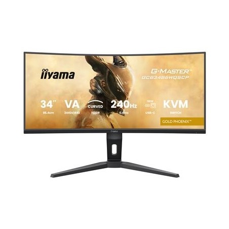 IIYAMA GCB3486WQSCP-B1 34inch VA 3440x1440 500cd/m2 0.4ms 2xHDMI 2xDP USB
