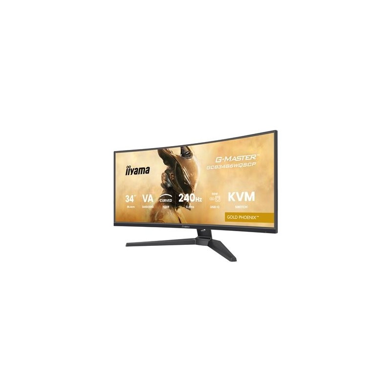 IIYAMA GCB3486WQSCP-B1 34inch VA 3440x1440 500cd/m2 0.4ms 2xHDMI 2xDP USB