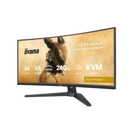 IIYAMA GCB3486WQSCP-B1 34inch VA 3440x1440 500cd/m2 0.4ms 2xHDMI 2xDP USB