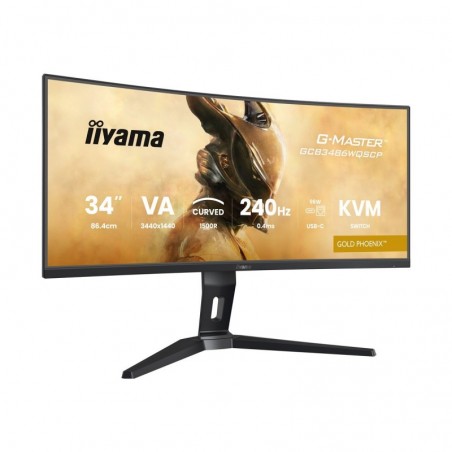 IIYAMA GCB3486WQSCP-B1 34inch VA 3440x1440 500cd/m2 0.4ms 2xHDMI 2xDP USB