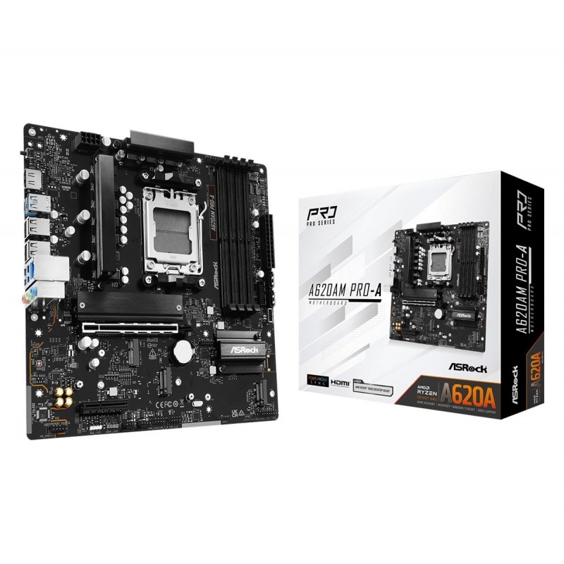 Płyta główna A620AM PRO-A AM5 4DDR5 HDMI M.2 mATX 