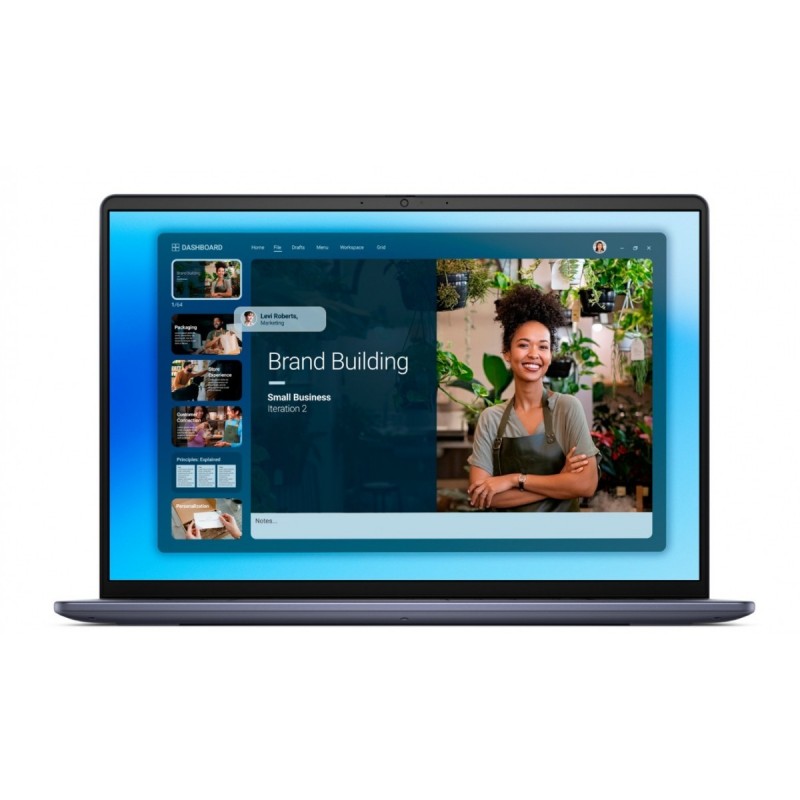 Laptop Dell 16 DC16251 W11P C5 120U/16GB/512GB/16.0 FHD+/Int/FgrPr/WLAN + BT/Backlit Kb/4 Cell/3YPS Midnight Blue