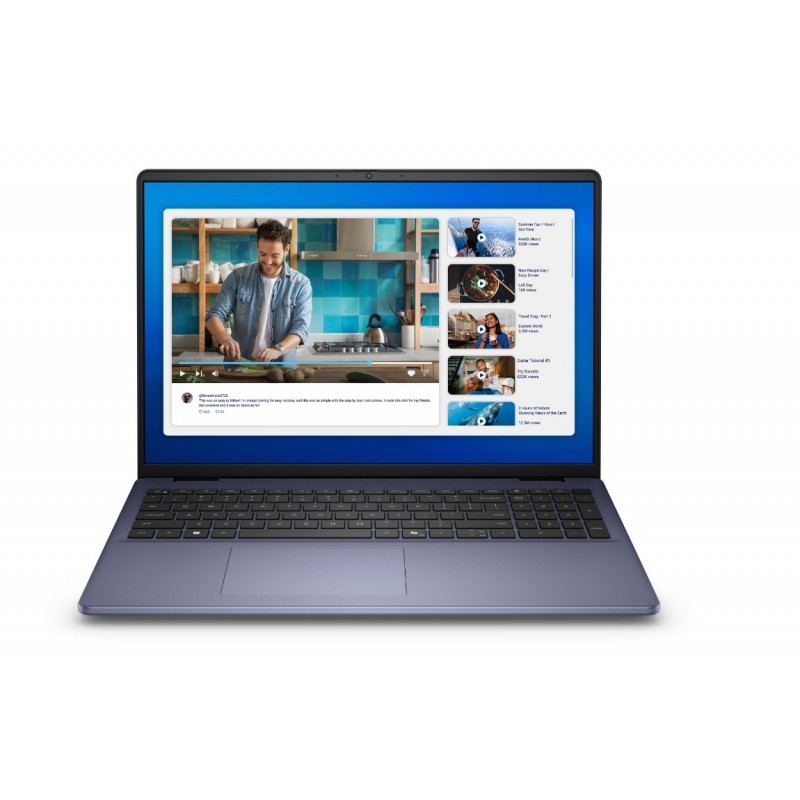 Laptop Dell 16 DC16251 W11P C7-150U/32GB/1TB/16.0 FHD+/Int/FgrPr/WLAN + BT/Backlit Kb/4 Cell/3YPS Midnight Blue