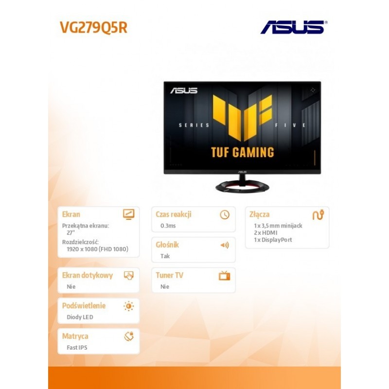 Monitor 27 cali VG279Q5R IPS 2HDMI DP głośniki Monitor 27 cali VG279Q5R IPS 2HDMI DP głośniki