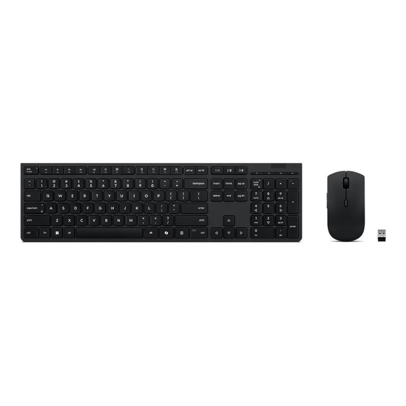 LENOVO Professional Wireless Rechargeable Keyboard and Mouse Combo AI US Euro w/copilot button LENOVO Professional Wireless Rechargeable Keyboard and Mouse Combo AI US Euro w/copilot button