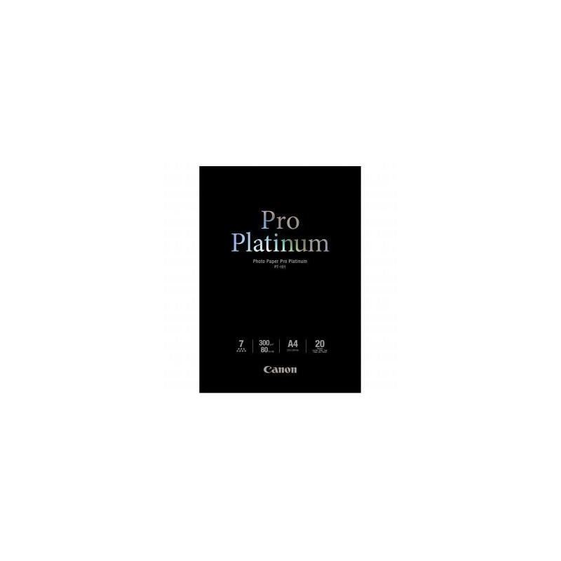 Canon Photo Paper Pro Platinu, PT-101 A4, foto papier, połysk, 2768B016, biały, A4, 300 g/m2, 20 szt., atrament