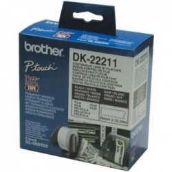 Brother rolka folii 29mm x 15.24m, biała, 1 szt., DK 22211, do drukowania etykiet Brother rolka folii 29mm x 15.24m, biała, 1 szt., DK 22211, do drukowania etykiet