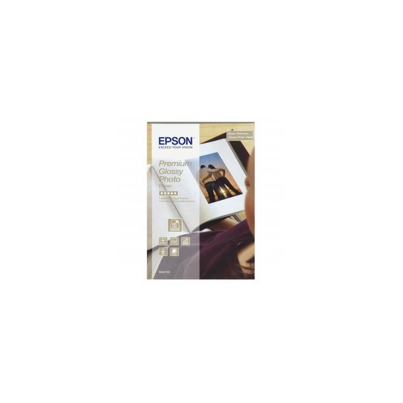 Epson Premium Glossy Photo Pa, C13S042153, foto papier, połysk, biały, Stylus Color, Photo, Pro, 10x15cm, 4x6", 255 g/m2, 40 s