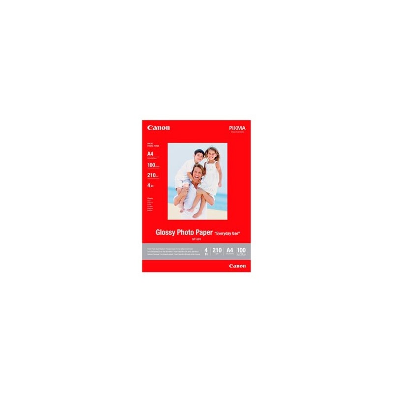 Canon Photo paper Glossy, GP-501, foto papier, połysk, GP501 A4 typ 0775B001, biały, A4, 200 g/m2, 100 szt., atrament