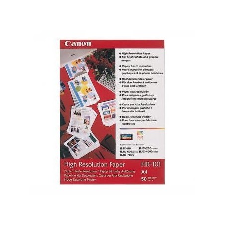 Canon High Resolution Paper, HR-101 A4, foto papier, wodoodporny, 1033A002, biały, A4, 106 g/m2, 50 szt., atrament