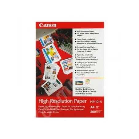 Canon High Resolution Paper, HR-101 A4, foto papier, wodoodporny, 1033A001, biały, A4, 106 g/m2, 200 szt., atrament Canon High Resolution Paper, HR-101 A4, foto papier, wodoodporny, 1033A001, biały, A4, 106 g/m2, 200 szt., atrament